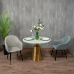 Стул Bradex Home Frida серо-синяя рогожка