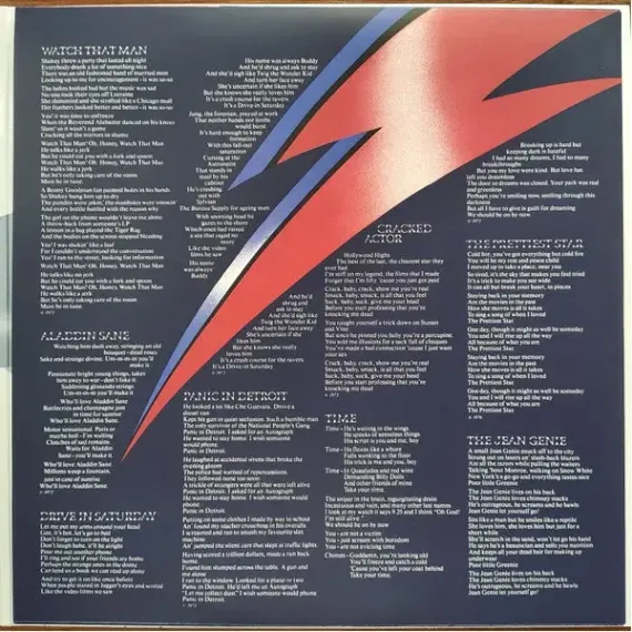David Bowie – Aladdin Sane (50th Anniversary) LP