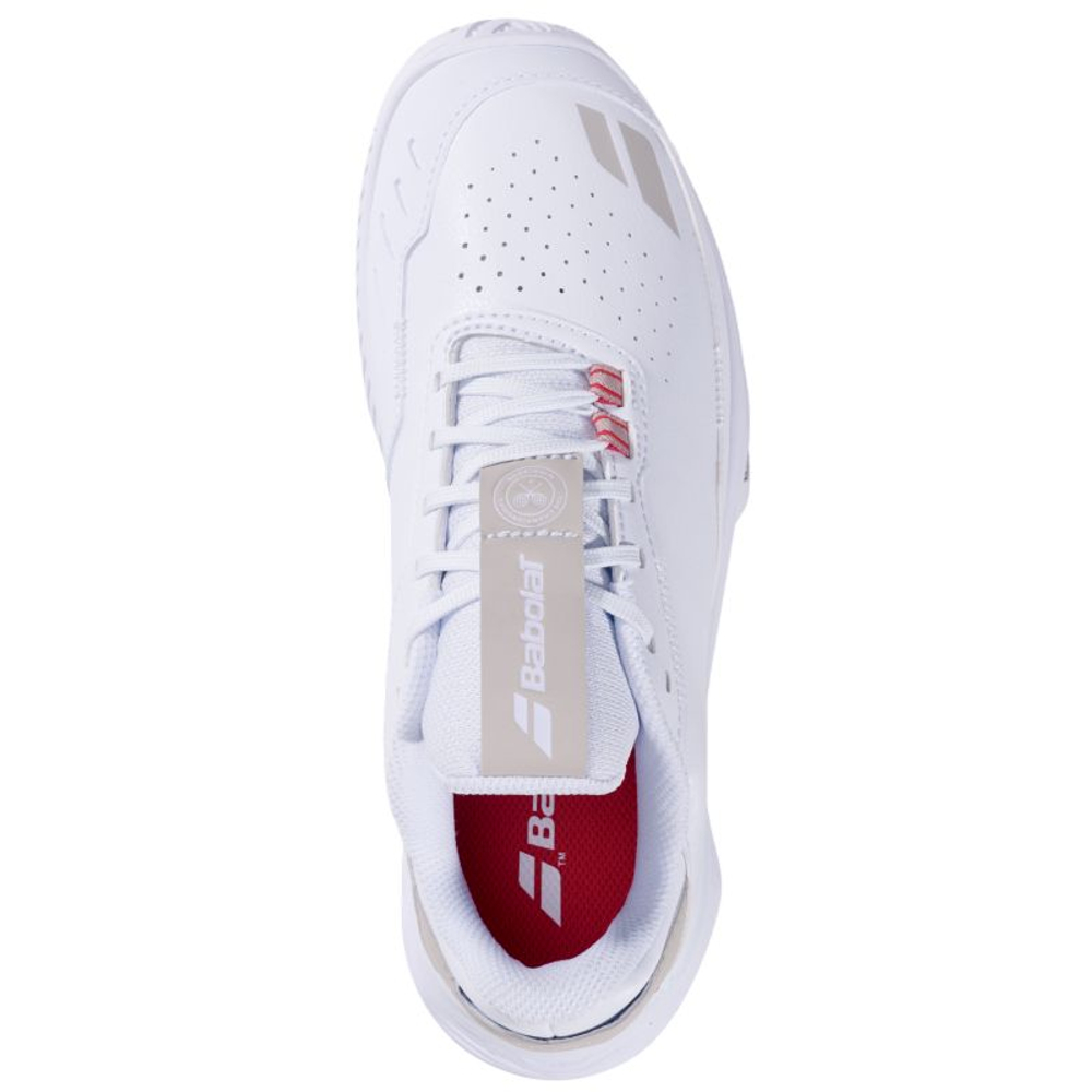 Женские Кроссовки теннисные Babolat SFX Evo Wimbledon All Court - white/grey