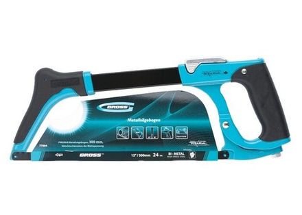 Ножовка по металлу Gross PIRANHA, рычажный механизм натяжения полотна 300мм