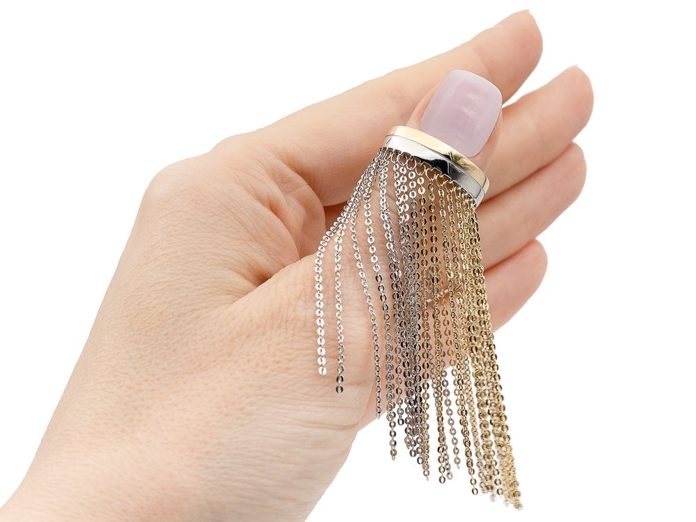 Кольцо Цепи Биколор