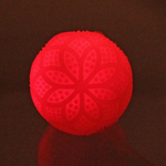 Мяч 7,5 см «Орнамент» (пищалка с подсветкой) СТИКЕР НА ВЛОЖЕНИЕ