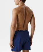 Мужские трусы боксеры Atlantic, 1 шт., хлопок, тёмно-голубые RMX-001