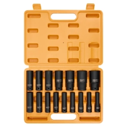 Набор головок ударных глубоких 16пр. 1/2"6pt MEGATOOLS MT-4167-5MPB