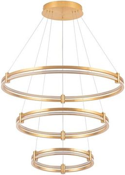 Люстра подвесная LED 110W 2800К-6500К 4006/05/03P латунь Tooring Stilfort