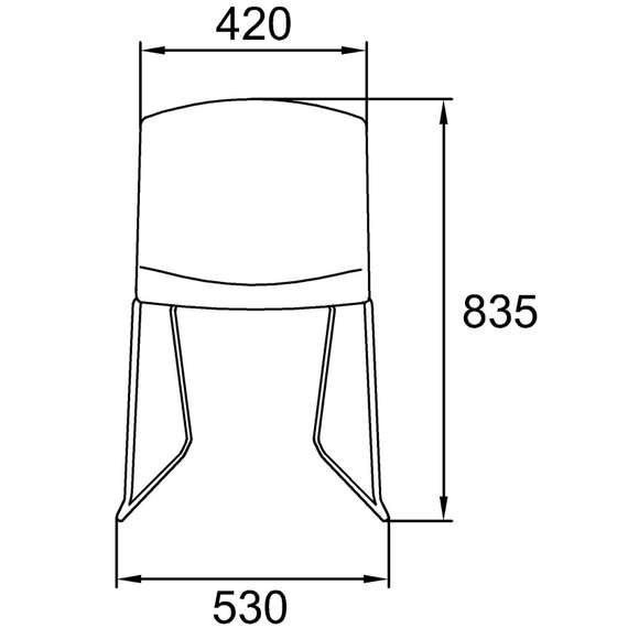 Стул PULL Chrome (на прутке)