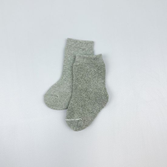 Носочки махровые, Св.серый меланж