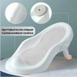 Горка для купания новорожденных Luxmom, серая