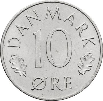 10 эре 1973-1988 Дания