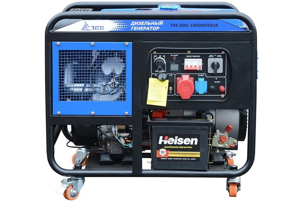 Дизель генератор TSS SDG 10000EH3UА - [10 кВт / 220V-380V] эл. старт