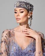 Платье "Ребекка" с отделкой перьями страуса