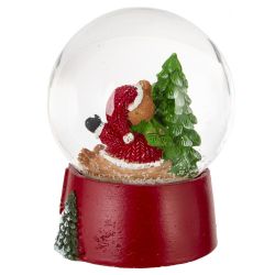 GAEM Фигурка декоративная "Дед Мороз/Снеговик/Медвежонок" в стекл шаре, L9 W8 H10 см, 3в.