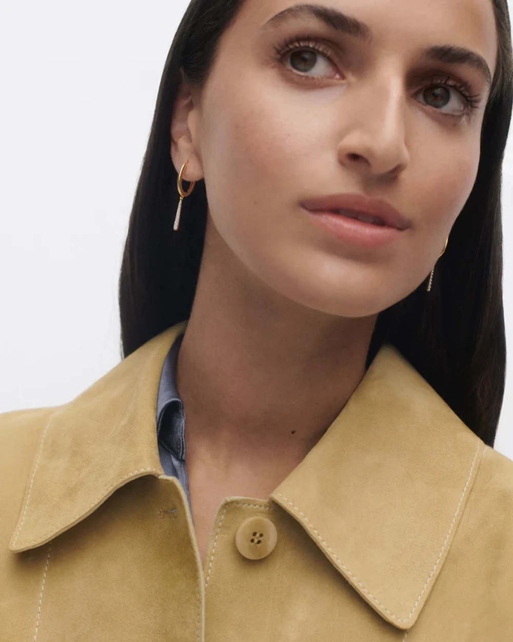 Серьги Olga Mini серебро 925 пробы покрытое золотом