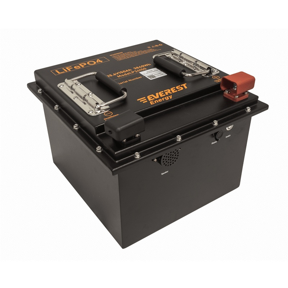 Тяговая аккумуляторная батарея Everest LFP-24V150Аh-PRO + LCD + Bluetooth