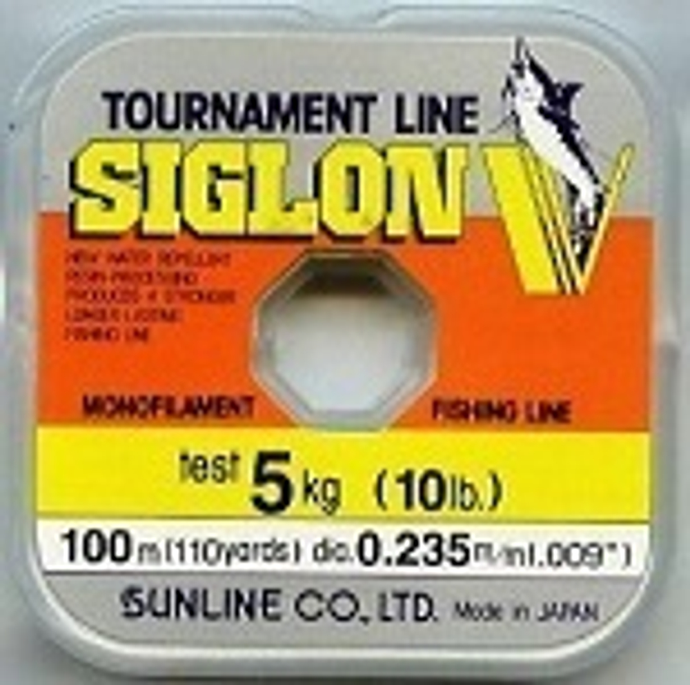 Леска SunLine Siglon V HG 100m #0.6 0.128mm 1.5kg 3lb Прозрачный