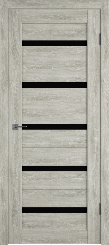 Дверь Atum 7 / Lin Vellum / Black Gloss / Владимирские двери