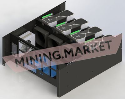Тушка для майнинга с разделением потоков на 8 больших видеокарт