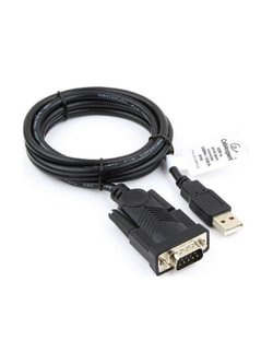 Gembird Конвертер USB->SERIAL UAS-DB9M-02 AM/DB9M, 1,5 м, PL2303TA, WinXP-Win8, черный, пакет