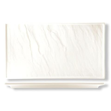 Блюдо прямоугольное 36*25,5 см h2 см Relief белое фарфор P.L. Proff Cuisine [1]