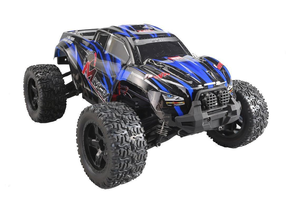 Монстр-трак Remo Hobby M-Max 4WD Blue масштаб 1:10/радиоуправляемый внедорожник/Машина на пульте управления/(RH1031pro)