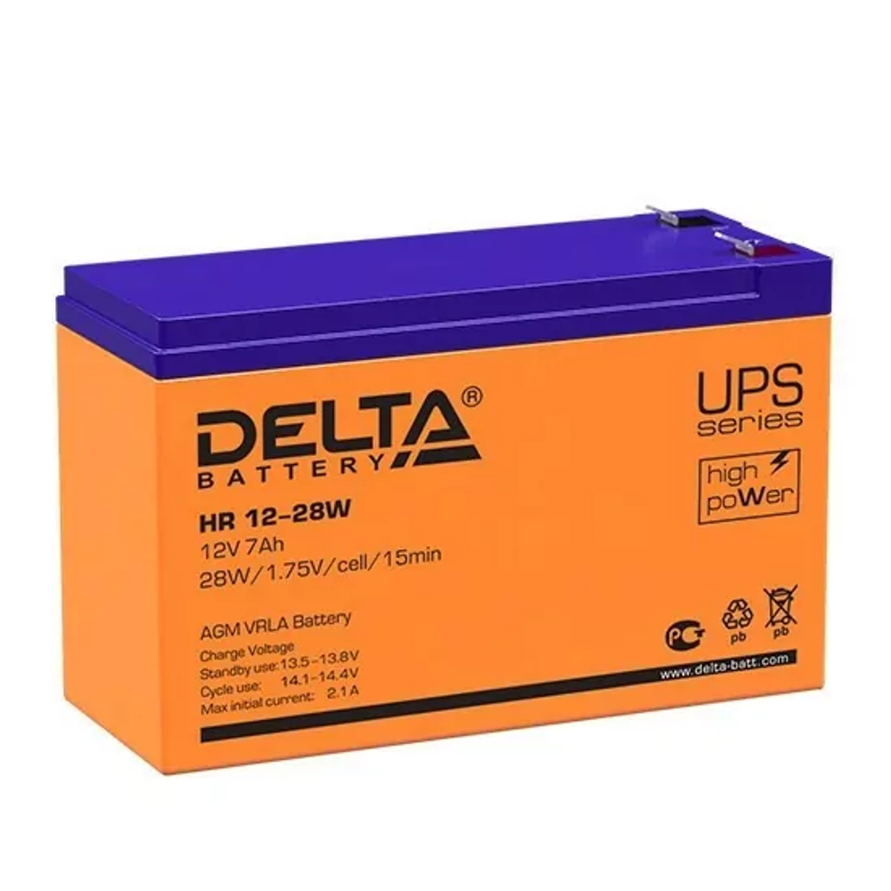 Аккумуляторные батареи Delta HR 12-28 W