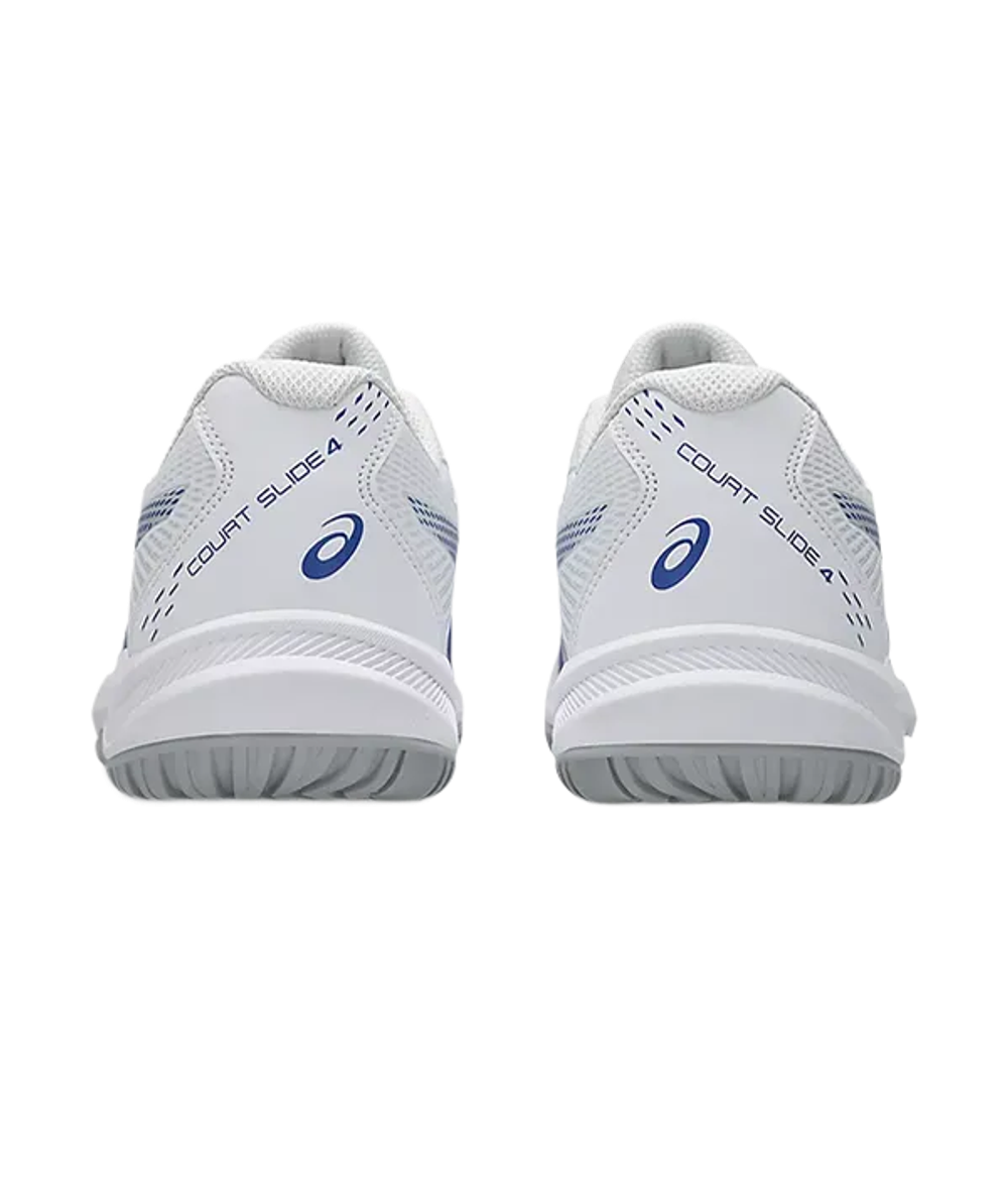 Asics Court Slide 4 Белый-Темный кобальт 2025 Кроссовки