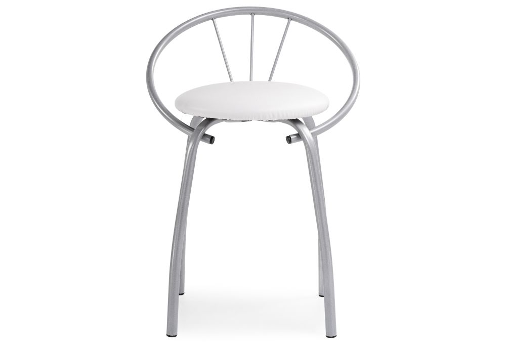 Стул на металлокаркасе Tankard белый полимер / светлый мусс