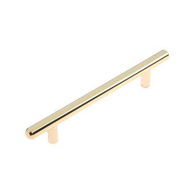 Ручка рейлинг 128мм цвет золото 5496098