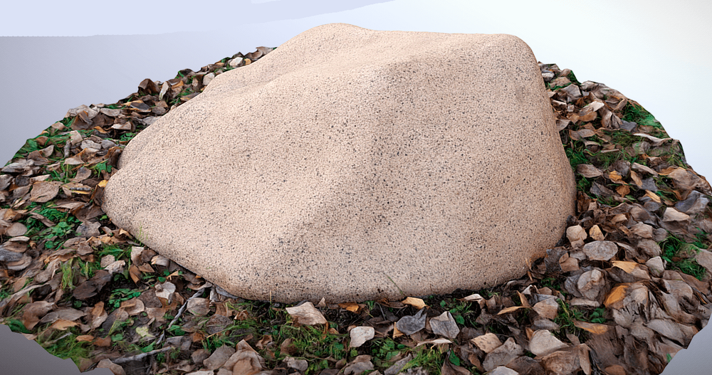 Крышка люка Декоративный камень D100/50 - Коричневый