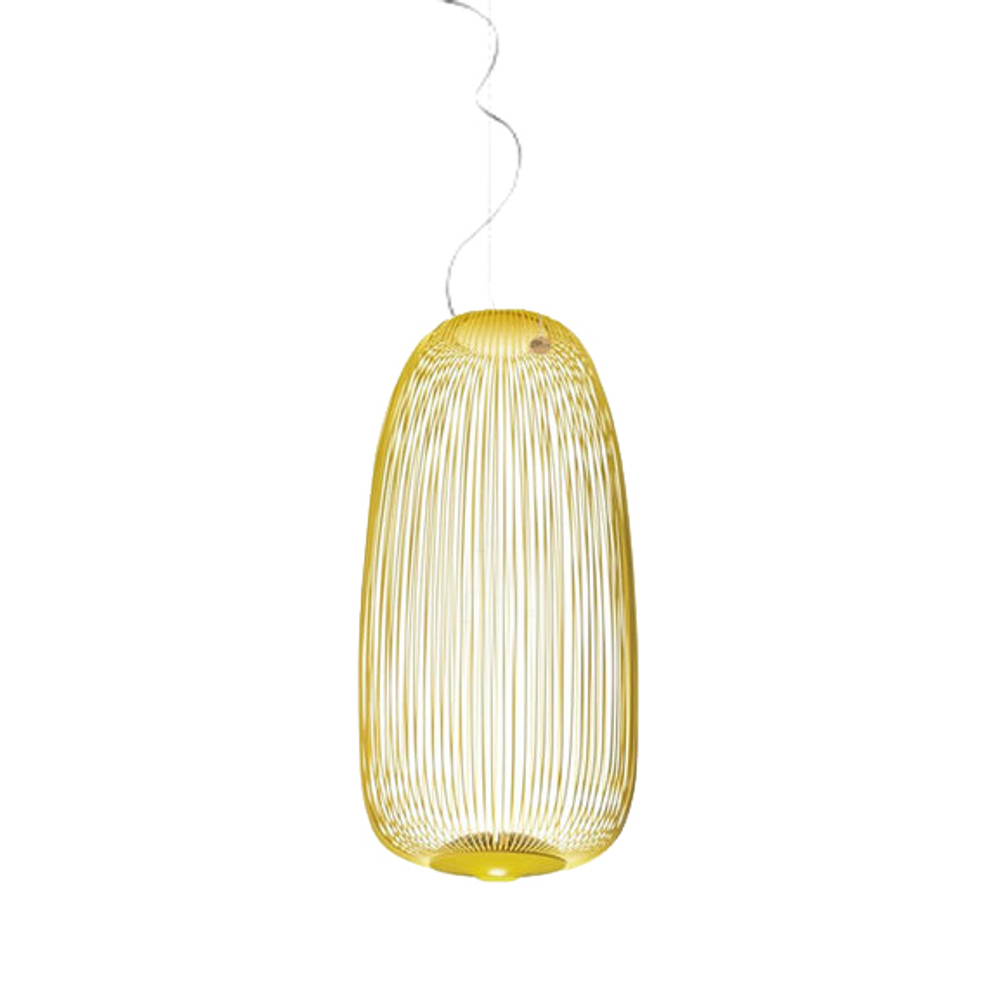 Pendant design lamp  Spokes 1 by Foscarini (Yellow)