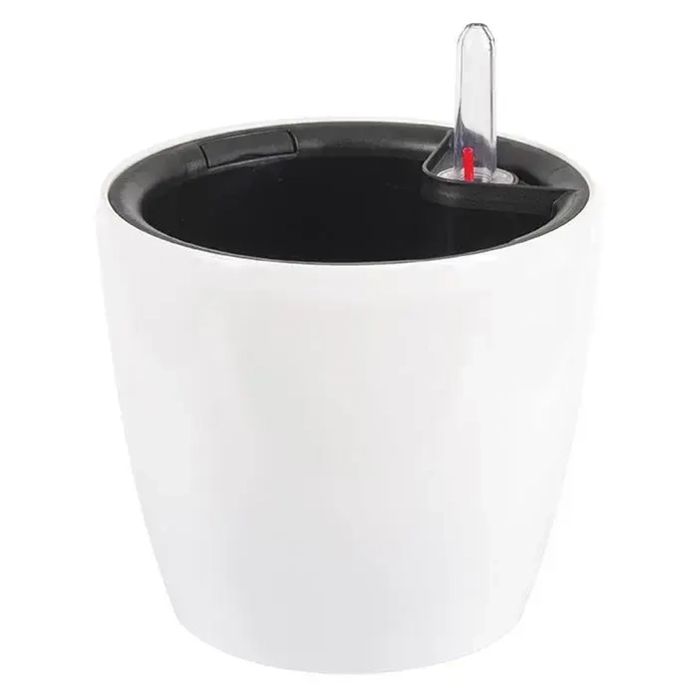 Кашпо АНФА D150мм с вставкой и с автополивом Белый (комплект 12 шт)