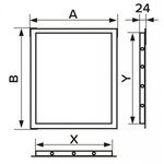 Люк-дверца пластиковая Л1530Р