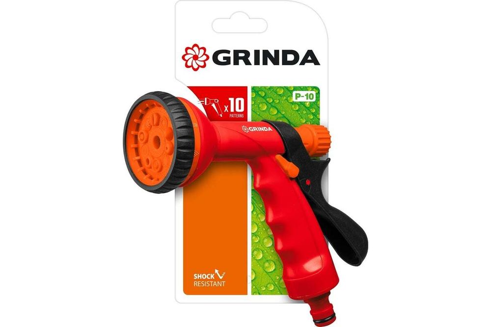 Поливочный пистолет Grinda P-10, 10 режимов 8-427373_z01