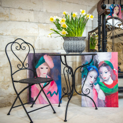 Стул складной Объект мечты Жарден черный антик OM-21061612