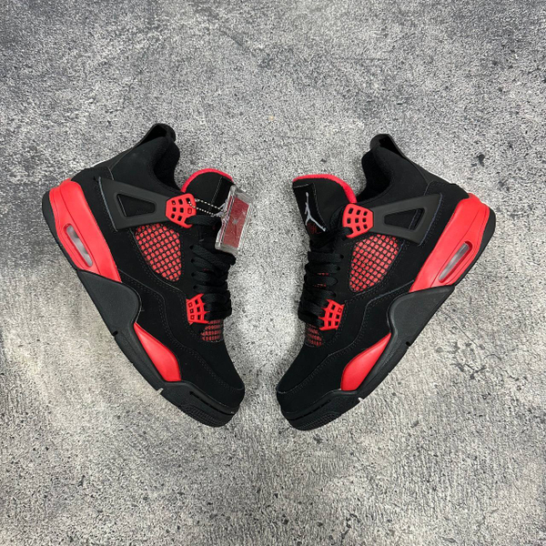 Кроссовки Nike Air Jordan 4 Retro Red Thunder black/red
