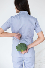 Блуза женская м222 toray стретч серый29