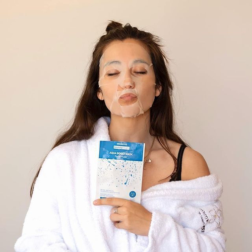 Sesderma BEAUTYTREATS Aqua Boost Mask - Тканевая увлажняющая и успокаивающая маска увлажняющая для лица с гиалуроновой кислотой и экстрактами трав