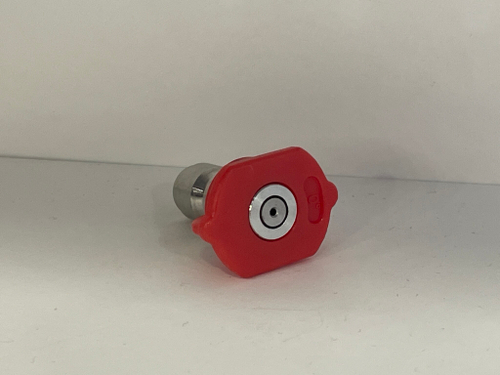 0 (Красный) / Распылитель - Форсунка для мойки высокого давления 0 градусов, быстросъемная, красный (1 шт.)