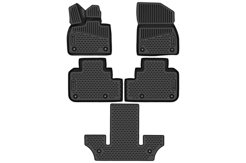 Коврики 3D в салон для LiXiang L9 2022 - 5шт. (полиуретан)  AFM3DA67708210K