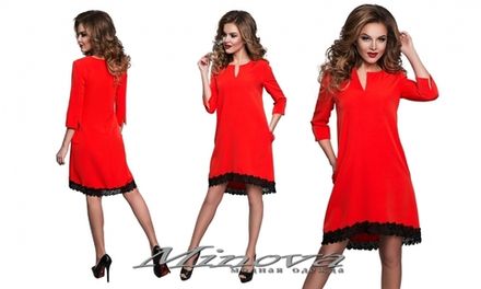 Платье 8550-красный Minova