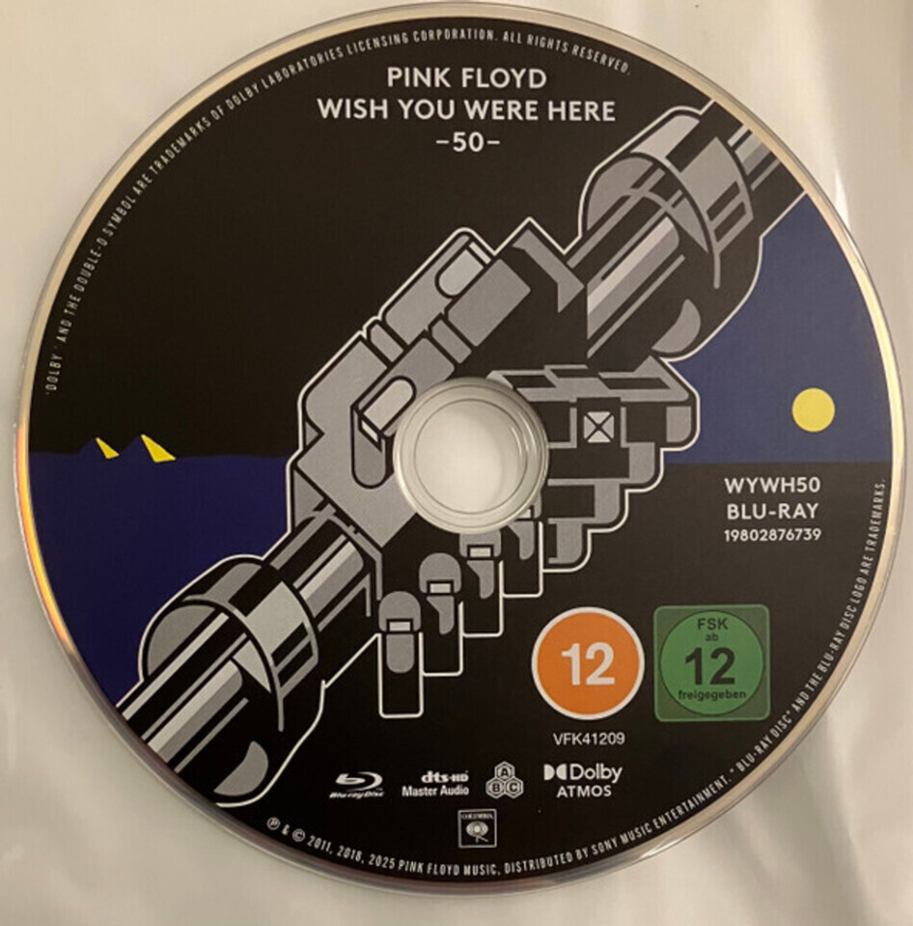 Pink Floyd / Wish You Were Here (50th Anniversary Edition)(Limited Edition)(Clear Vinyl)(4LP+2CD+7"Vinyl Single+Blu-ray)