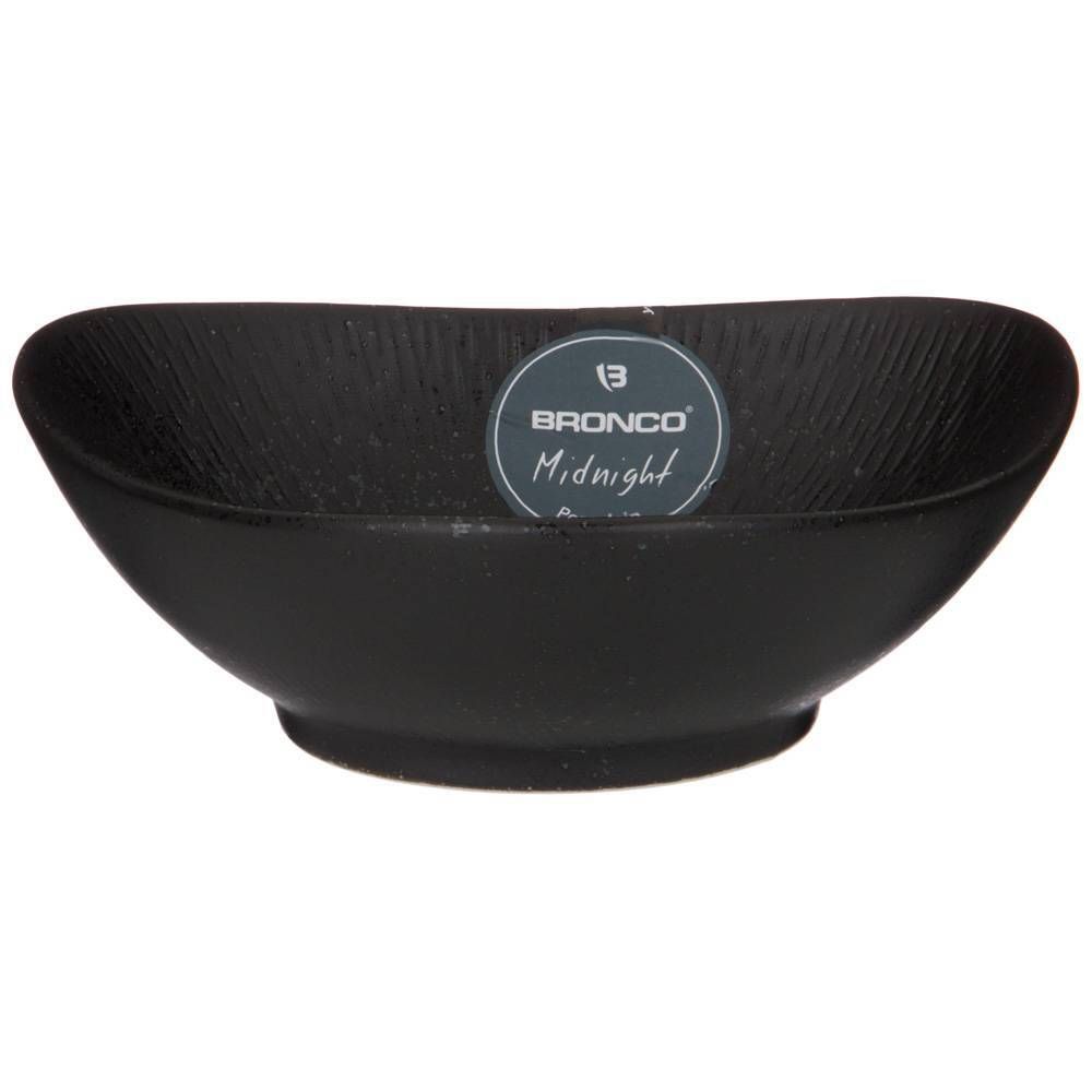 САЛАТНИК ТРЕУГОЛЬНЫЙ BRONCO "MIDNIGHT" 500 МЛ 16,5*5,5 СМ (МАЛ.=2ШТ./КОР=36ШТ.)