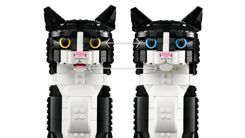 Конструктор LEGO Ideas 21349 Чёрно-белый кот