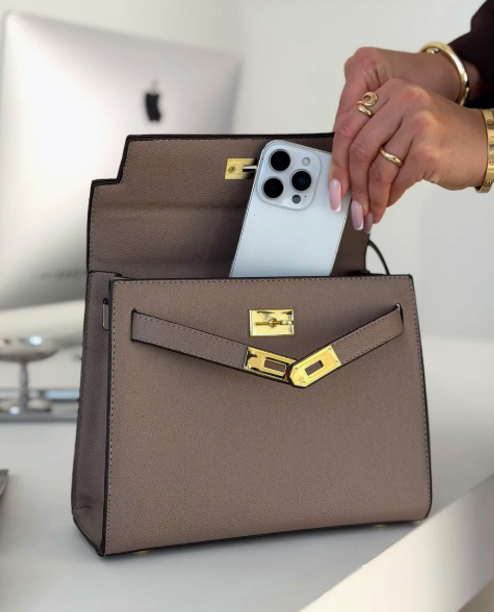 Сумка кросс-боди в стиле hermes