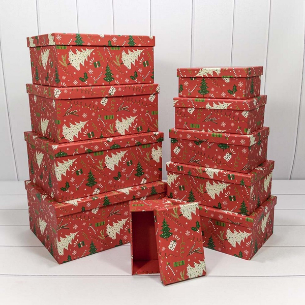 
          Коробка 34 х 26 х 15.3 см Набор 10 шт "Новый год" (Красный)