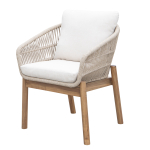 Стул Garden Story Риччи обеденный 2 шт.в кор.(каркас акация, подуш.бежевая)