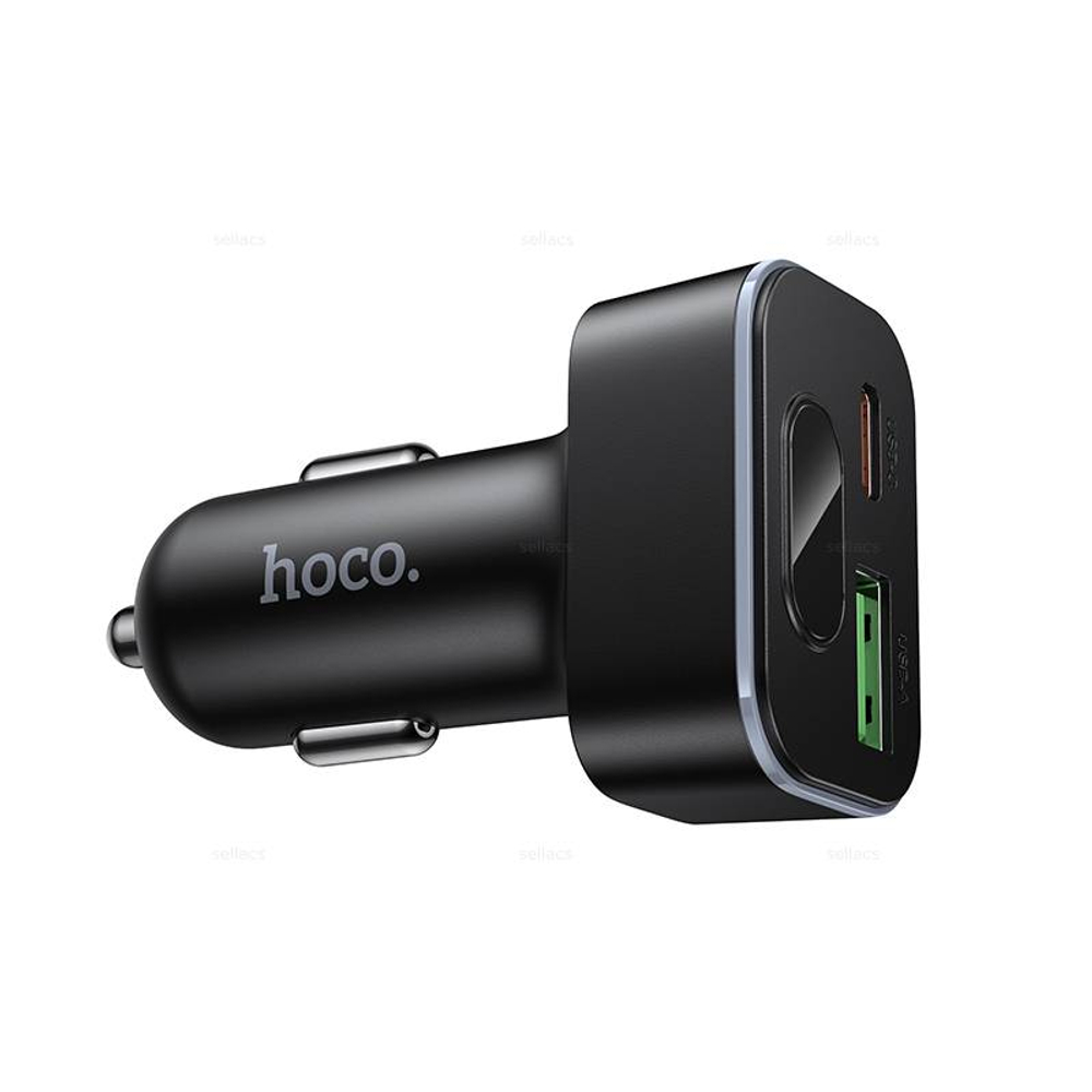 Автомобильное зарядное устройство Hoco Z63B PD30W+QC3.0 (black)