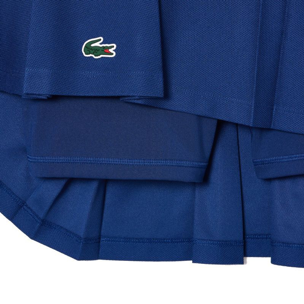 Теннисная юбка Lacoste Piqué Sport Skirt with Built-In Shorts - navy blue