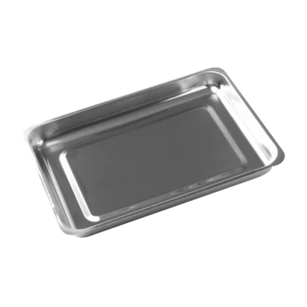 Лоток прямоугольный нержавеющий ЛМПр 400х300х45мм (3л) без крышки (AISI 304, V=3л)