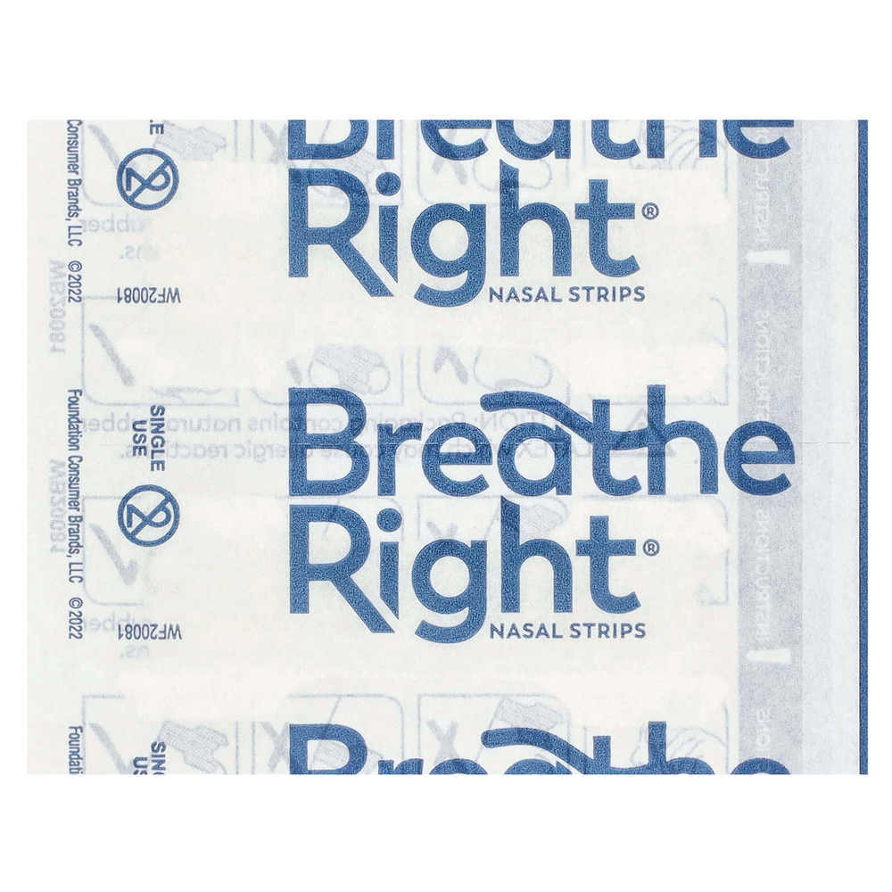 Breathe Right, назальные полоски, чистые, для чувствительной кожи, 26 прозрачных полосок
